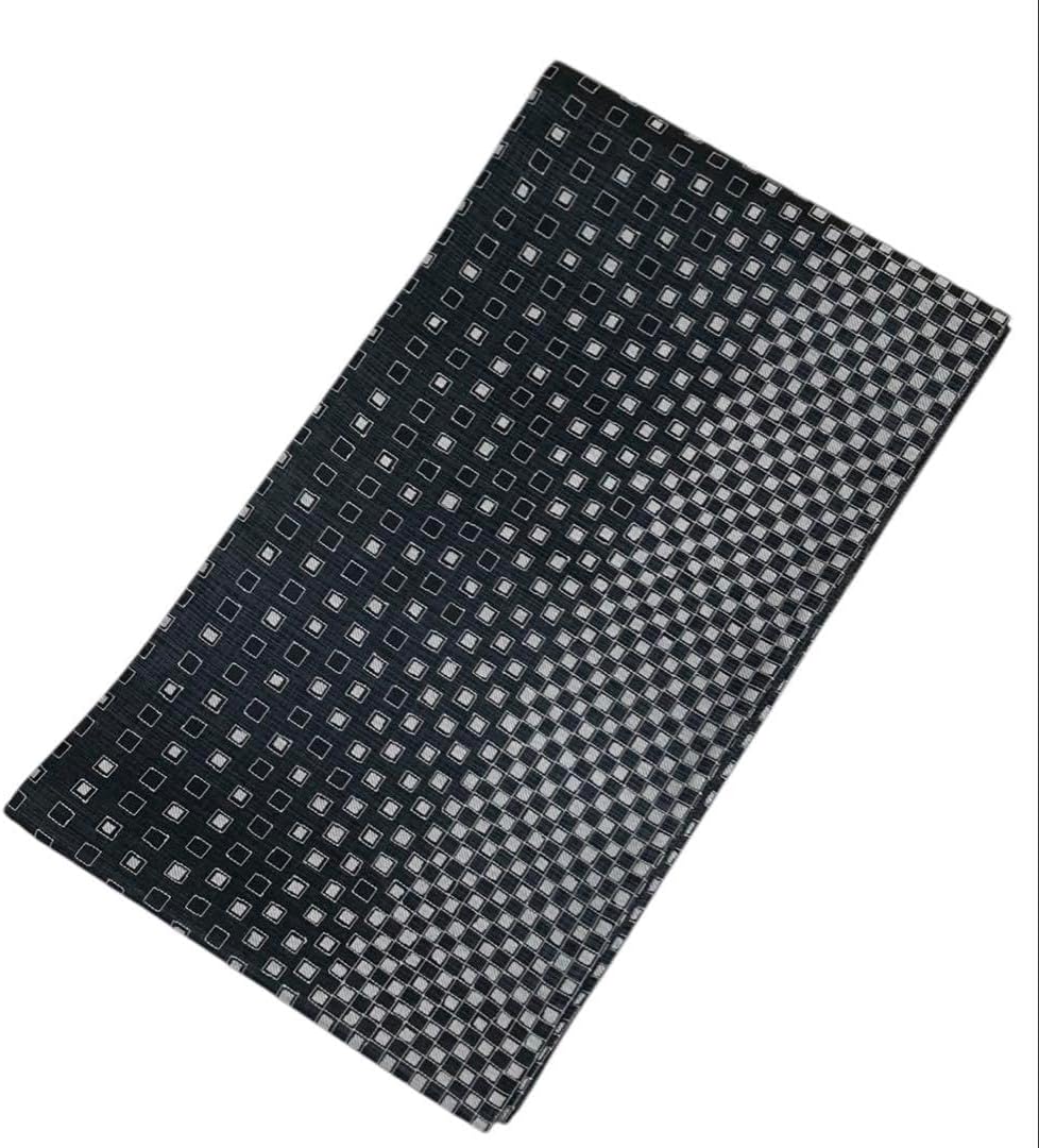 洒落帯 リバーシブル 袋帯 全通柄 正絹 花織風 市松 未使用 寸長 イ6132 リバーシブル 洒落帯 袋帯 全通柄 正絹 市松 イ5178